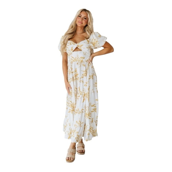 Liam & Co Dresses & Skirts - NWOT Liam & Co Rumi Bubble Sleeve Maxi Dress Size XL